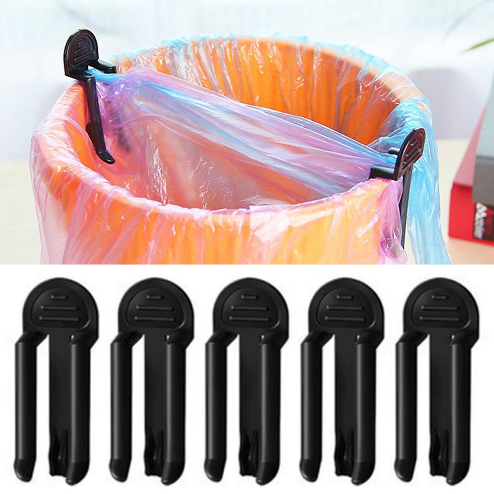 Commercial Kitchen Bin - 2/5Pcs Plastic Garbage Bag Clip Fixed